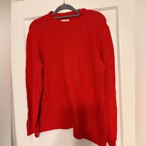 Lucky Brand Vibrant Red Women's Crew Neck Sweater